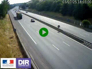 Webcam routière à Saint-Etienne-Terrenoire sur la RN88 avant la jonction entre l'A72 et le Boulevard Périphérique de Saint-Etienne