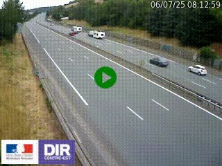 Webcam routière à Saint-Etienne-Terrenoire sur la RN88 avant la jonction entre l'A72 et le Boulevard Périphérique de Saint-Etienne