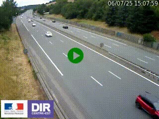 Webcam routière à Saint-Etienne-Terrenoire sur la RN88 avant la jonction entre l'A72 et le Boulevard Périphérique de Saint-Etienne