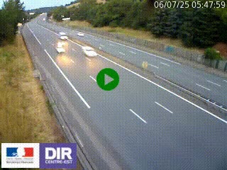 Webcam routière à Saint-Etienne-Terrenoire sur la RN88 avant la jonction entre l'A72 et le Boulevard Périphérique de Saint-Etienne