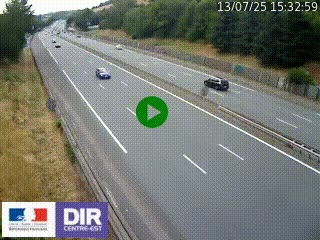 Webcam routière à Saint-Etienne-Terrenoire sur la RN88 avant la jonction entre l'A72 et le Boulevard Périphérique de Saint-Etienne