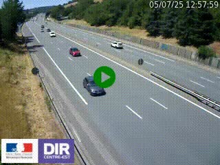 Webcam routière à Saint-Etienne-Terrenoire sur la RN88 avant la jonction entre l'A72 et le Boulevard Périphérique de Saint-Etienne