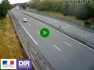 Webcam routière à Saint-Etienne-Terrenoire sur la RN88 avant la jonction entre l'A72 et le Boulevard Périphérique de Saint-Etienne