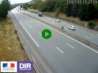 Webcam routière à Saint-Etienne-Terrenoire sur la RN88 avant la jonction entre l'A72 et le Boulevard Périphérique de Saint-Etienne