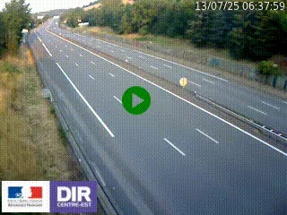 Webcam routière à Saint-Etienne-Terrenoire sur la RN88 avant la jonction entre l'A72 et le Boulevard Périphérique de Saint-Etienne