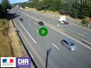 Webcam routière à Saint-Etienne-Terrenoire sur la RN88 avant la jonction entre l'A72 et le Boulevard Périphérique de Saint-Etienne