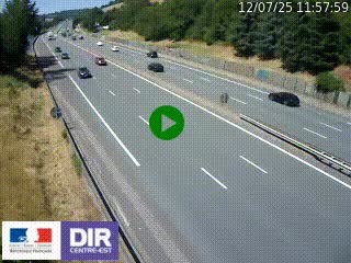 Webcam routière à Saint-Etienne-Terrenoire sur la RN88 avant la jonction entre l'A72 et le Boulevard Périphérique de Saint-Etienne