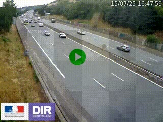 Webcam routière à Saint-Etienne-Terrenoire sur la RN88 avant la jonction entre l'A72 et le Boulevard Périphérique de Saint-Etienne