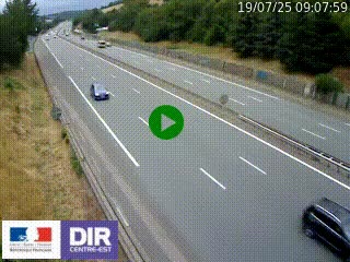 Webcam routière à Saint-Etienne-Terrenoire sur la RN88 avant la jonction entre l'A72 et le Boulevard Périphérique de Saint-Etienne