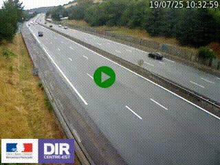 Webcam routière à Saint-Etienne-Terrenoire sur la RN88 avant la jonction entre l'A72 et le Boulevard Périphérique de Saint-Etienne