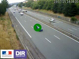 Webcam routière à Saint-Etienne-Terrenoire sur la RN88 avant la jonction entre l'A72 et le Boulevard Périphérique de Saint-Etienne