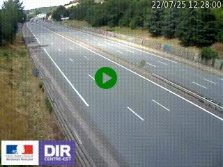 Webcam routière à Saint-Etienne-Terrenoire sur la RN88 avant la jonction entre l'A72 et le Boulevard Périphérique de Saint-Etienne