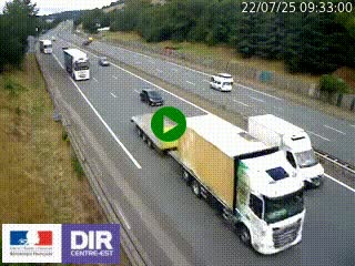 Webcam routière à Saint-Etienne-Terrenoire sur la RN88 avant la jonction entre l'A72 et le Boulevard Périphérique de Saint-Etienne