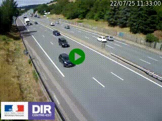Webcam routière à Saint-Etienne-Terrenoire sur la RN88 avant la jonction entre l'A72 et le Boulevard Périphérique de Saint-Etienne