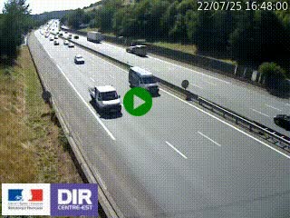 Webcam routière à Saint-Etienne-Terrenoire sur la RN88 avant la jonction entre l'A72 et le Boulevard Périphérique de Saint-Etienne
