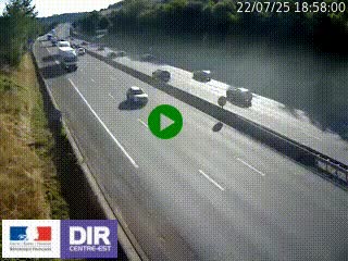 Webcam routière à Saint-Etienne-Terrenoire sur la RN88 avant la jonction entre l'A72 et le Boulevard Périphérique de Saint-Etienne