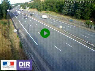 Webcam routière à Saint-Etienne-Terrenoire sur la RN88 avant la jonction entre l'A72 et le Boulevard Périphérique de Saint-Etienne