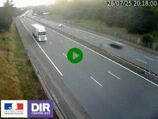 Webcam routière à Saint-Etienne-Terrenoire sur la RN88 avant la jonction entre l'A72 et le Boulevard Périphérique de Saint-Etienne