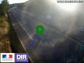 Webcam routière à Saint-Etienne-Terrenoire sur la RN88 avant la jonction entre l'A72 et le Boulevard Périphérique de Saint-Etienne