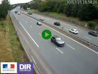 Webcam routière à Saint-Etienne-Terrenoire sur la RN88 avant la jonction entre l'A72 et le Boulevard Périphérique de Saint-Etienne