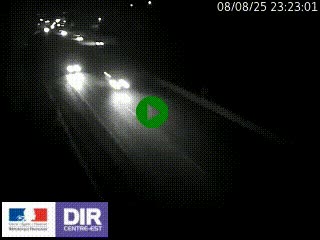 Webcam routière à Saint-Etienne-Terrenoire sur la RN88 avant la jonction entre l'A72 et le Boulevard Périphérique de Saint-Etienne