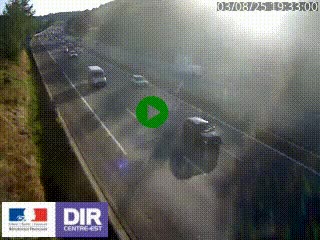 Webcam routière à Saint-Etienne-Terrenoire sur la RN88 avant la jonction entre l'A72 et le Boulevard Périphérique de Saint-Etienne