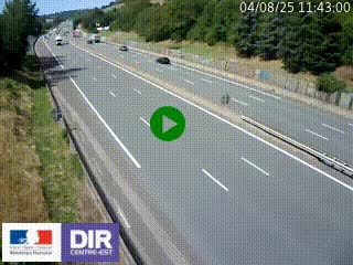 Webcam routière à Saint-Etienne-Terrenoire sur la RN88 avant la jonction entre l'A72 et le Boulevard Périphérique de Saint-Etienne