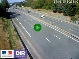 Webcam routière à Saint-Etienne-Terrenoire sur la RN88 avant la jonction entre l'A72 et le Boulevard Périphérique de Saint-Etienne