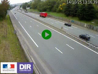 Webcam routière à Saint-Etienne-Terrenoire sur la RN88 avant la jonction entre l'A72 et le Boulevard Périphérique de Saint-Etienne