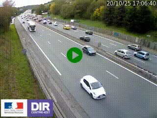Webcam routière à Saint-Etienne-Terrenoire sur la RN88 avant la jonction entre l'A72 et le Boulevard Périphérique de Saint-Etienne
