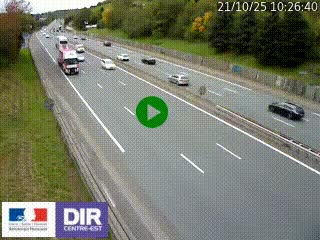 Webcam routière à Saint-Etienne-Terrenoire sur la RN88 avant la jonction entre l'A72 et le Boulevard Périphérique de Saint-Etienne