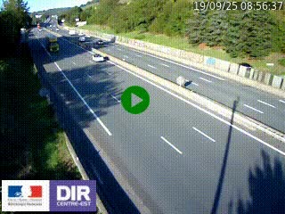 Webcam routière à Saint-Etienne-Terrenoire sur la RN88 avant la jonction entre l'A72 et le Boulevard Périphérique de Saint-Etienne