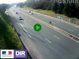 <h2>Webcam routière à Saint-Etienne-Terrenoire sur la RN88 avant la jonction entre l'A72 et le Boulevard Périphérique de Saint-Etienne</h2>
