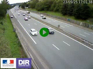 Webcam routière à Saint-Etienne-Terrenoire sur la RN88 avant la jonction entre l'A72 et le Boulevard Périphérique de Saint-Etienne