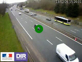 <h2>Webcam routière à Saint-Etienne-Terrenoire sur la RN88 avant la jonction entre l'A72 et le Boulevard Périphérique de Saint-Etienne</h2>