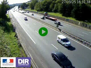 <h2>Webcam routière à Saint-Etienne-Terrenoire sur la RN88 avant la jonction entre l'A72 et le Boulevard Périphérique de Saint-Etienne</h2>
