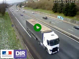 <h2>Webcam routière à Saint-Etienne-Terrenoire sur la RN88 avant la jonction entre l'A72 et le Boulevard Périphérique de Saint-Etienne</h2>