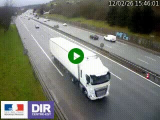 Webcam routière à Saint-Etienne-Terrenoire sur la RN88 avant la jonction entre l'A72 et le Boulevard Périphérique de Saint-Etienne