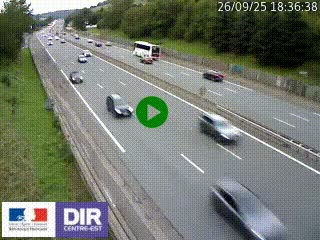 <h2>Webcam routière à Saint-Etienne-Terrenoire sur la RN88 avant la jonction entre l'A72 et le Boulevard Périphérique de Saint-Etienne</h2>