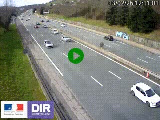 <h2>Webcam routière à Saint-Etienne-Terrenoire sur la RN88 avant la jonction entre l'A72 et le Boulevard Périphérique de Saint-Etienne</h2>