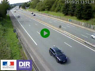 <h2>Webcam routière à Saint-Etienne-Terrenoire sur la RN88 avant la jonction entre l'A72 et le Boulevard Périphérique de Saint-Etienne</h2>