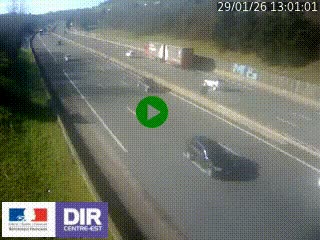 <h2>Webcam routière à Saint-Etienne-Terrenoire sur la RN88 avant la jonction entre l'A72 et le Boulevard Périphérique de Saint-Etienne</h2>