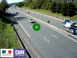 <h2>Webcam routière à Saint-Etienne-Terrenoire sur la RN88 avant la jonction entre l'A72 et le Boulevard Périphérique de Saint-Etienne</h2>
