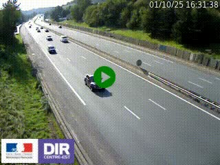 <h2>Webcam routière à Saint-Etienne-Terrenoire sur la RN88 avant la jonction entre l'A72 et le Boulevard Périphérique de Saint-Etienne</h2>