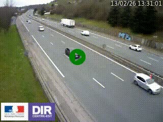 <h2>Webcam routière à Saint-Etienne-Terrenoire sur la RN88 avant la jonction entre l'A72 et le Boulevard Périphérique de Saint-Etienne</h2>
