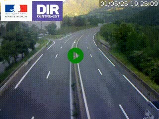 Webcam sur la nationale N90 à Gilly-sur-Isère, en direction et à proximité d'Albertville