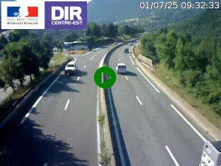 <h2>Caméra sur la Nationale 90 (N90) à La Léchère, en direction et à proximité d'Albertville</h2>