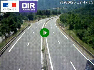 Caméra sur la Nationale 90 (N90) à La Léchère, en direction et à proximité d'Albertville