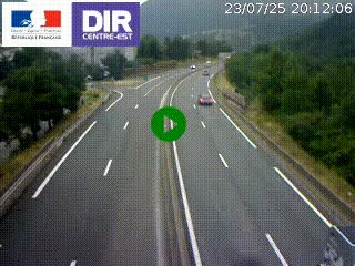 <h2>Caméra sur la Nationale 90 (N90) à La Léchère, en direction et à proximité d'Albertville</h2>