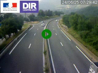 <h2>Caméra sur la Nationale 90 (N90) à La Léchère, en direction et à proximité d'Albertville</h2>